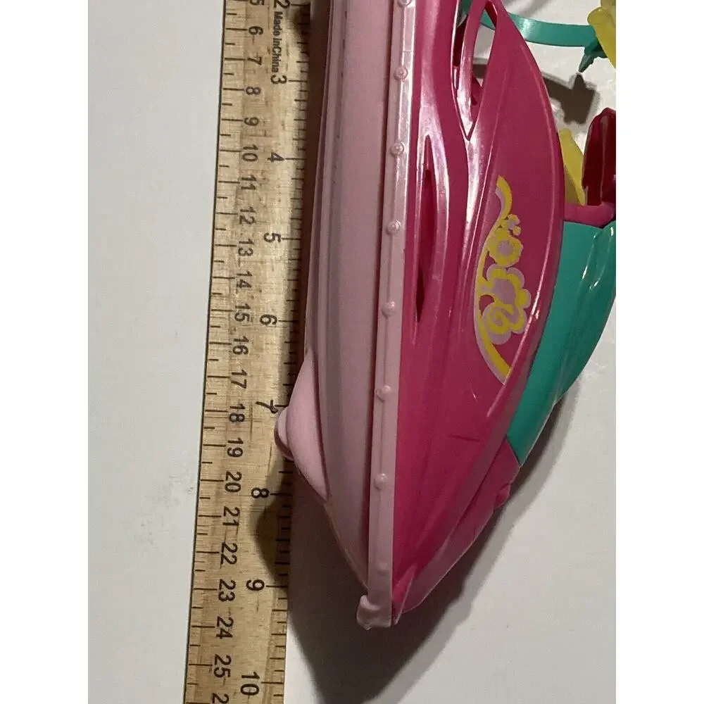 2014 Barbie Doll Camping Fun Water Craft‎ Jet Ski Boat Pink Mattel